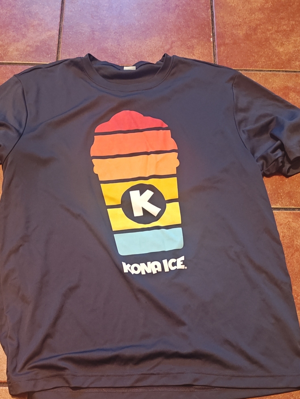 Men Gray Graphic Tee - Multicolor Shaved Ice Design